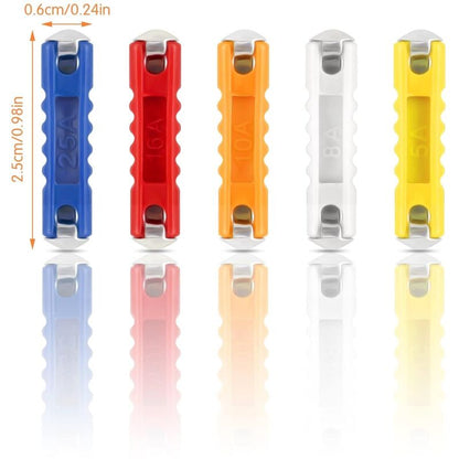 Torpedo Fuse, 200 pcs Car Torpedo Fuse For Classic Car Motorcycle, Car Torpedo Fuse With Storage Box And Continental