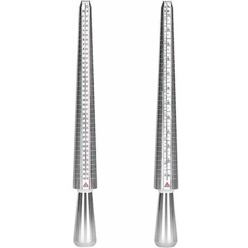 Ring Sizer 41-76 Finger Size Gauge Ring Sizer Tool With 3 Measuring Scales (Eu, Us, Uk)