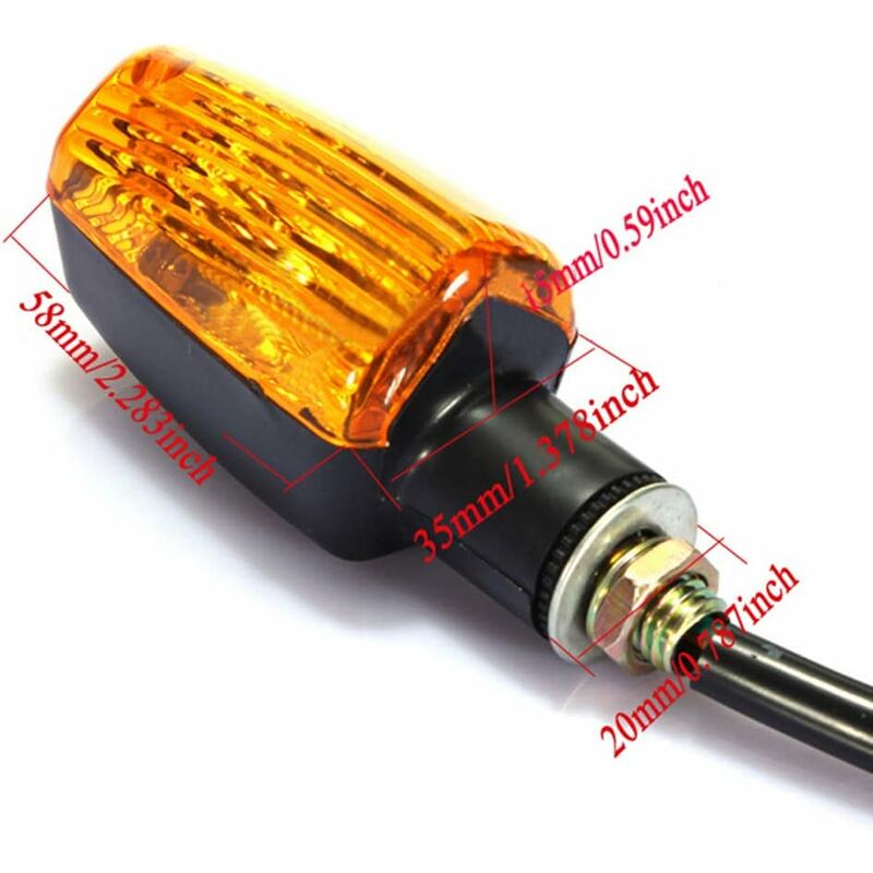 4 pcs Motorcycle Indicators Turn Signals 12V Waterproof Universal For Motorcycle Scooter Quad Cruiser Off ROad