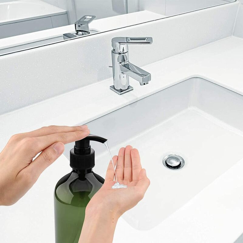 3 pcs 5Ooml Pump Bottles, Shampoo Bottle, Refillable Liquid Dispensers Dispenser Bottle, Empty Refillable Pump