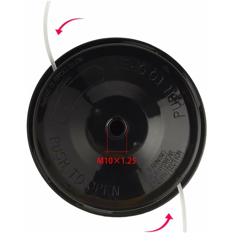Universal Tap & Go Brushcutter Head - M10 X 1.25 Left Hand