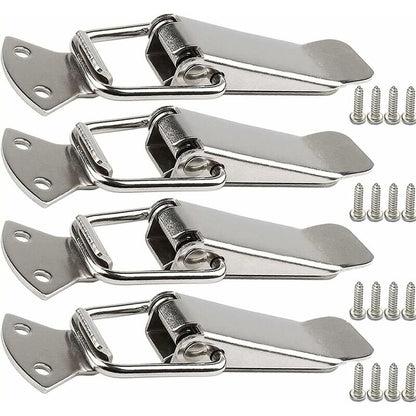 Stainless Steel Tension Clasp With Screws, 56Mm Lever Clasp, Toggle Spring Loaded Latch, Clamp Clip, Box Closure, Lock