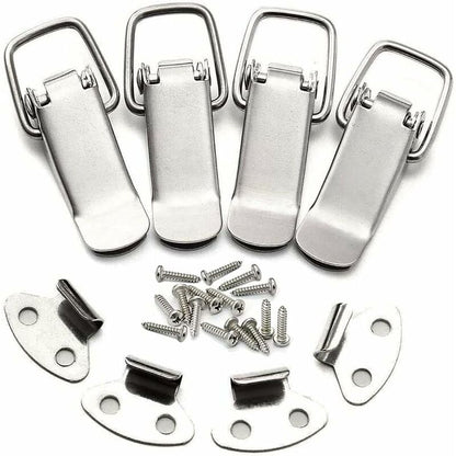 Stainless Steel Tension Clasp With Screws, 56Mm Lever Clasp, Toggle Spring Loaded Latch, Clamp Clip, Box Closure, Lock