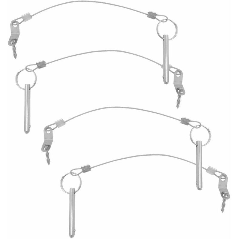 4 pcs Quick Release Pins, 6.3Mm Top Pin Diameter, 51Mm Total Length, 40Mm Effective Length With 316 Stainless Steel