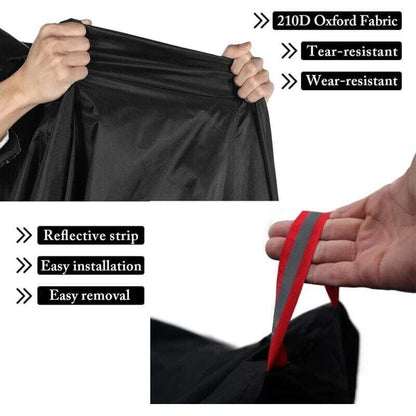 Waterproof Bike Cover Outdoor Protective Cover For 1 Or 2 Bikes 210D Nylon Bicycle Rain Cover With Lock Holes