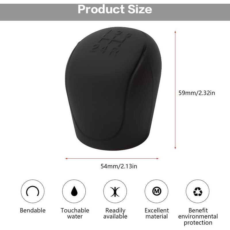 Car Gear Shift Knob Cover, Car Gear Shift Knob Cover, Silicone Car Gear Shift Knob Cover, Wear-Resistant, Anti-Scratch
