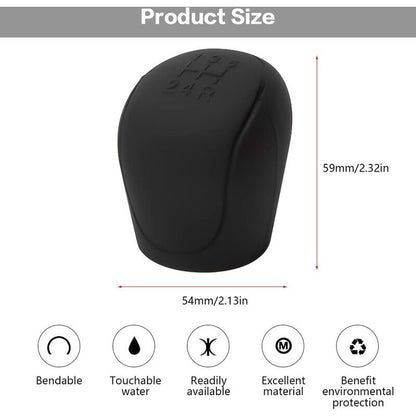 Car Gear Shift Knob Cover, Car Gear Shift Knob Cover, Silicone Car Gear Shift Knob Cover, Wear-Resistant, Anti-Scratch