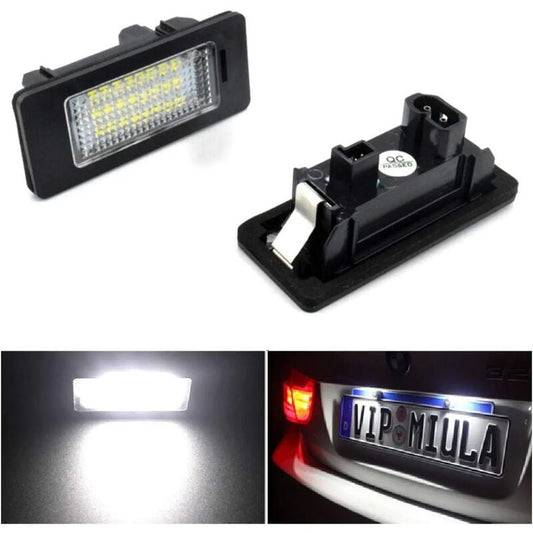 2 pcs Car License Plate Light For B Mw 1 3 5 X Series Error Free 2W 24 LED White Rear Number Plate Light Direct
