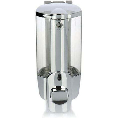 2X Wall Mount Soap Dispenser - Wall Mounted Soap Dispenser, Refillable - Soap Dispenser For Shower Gel And Shampoo