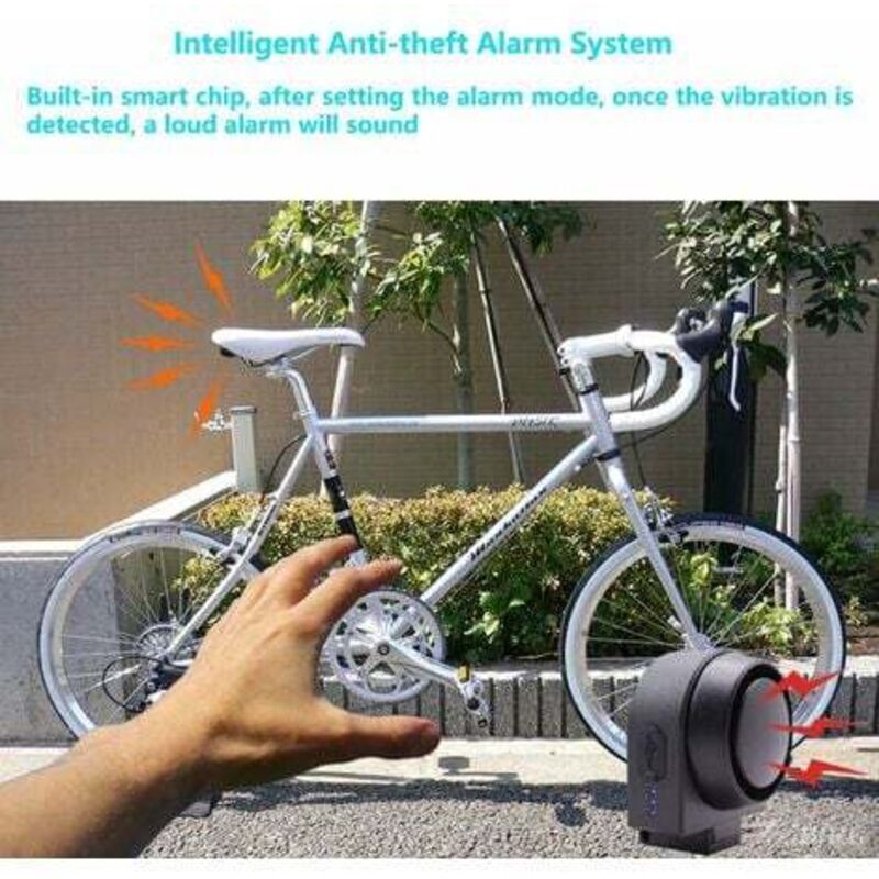Anti-Theft Alarm, Wireless Remote Control Smart Alarm, Waterproof Vibration Smart Sensor Alarm, For