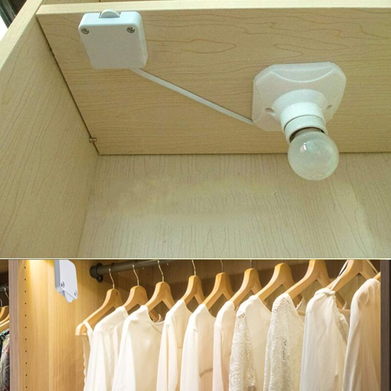 2 Piece Door Cabinet Switch Automatic Light Switch For Closets, White