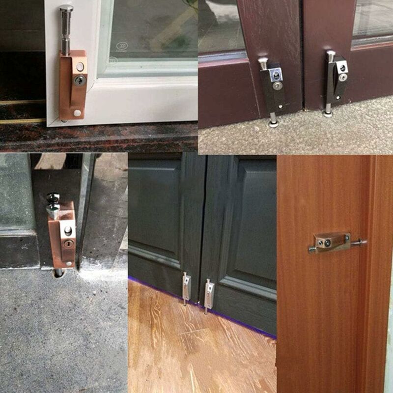 Multi-Purpose Door Lock, Garage Door Lock, Gate Lock, Universal Door Lock, Comes With 2 Keys, For Indoor And Outdoor