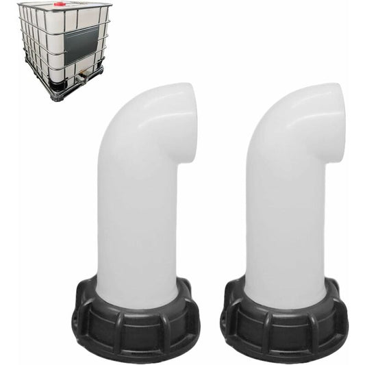 2 pcs Water Tank Nozzle Valve, Water Tank Valve, Ibc Water Tank Adapter 60Mm, For Dead Ibc Tank (White)