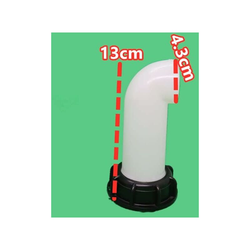 2 pcs Water Tank Nozzle Valve, Water Tank Valve, Ibc Water Tank Adapter 60Mm, For Dead Ibc Tank (White)