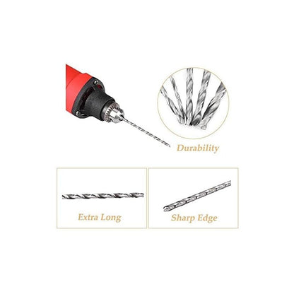 Extra Long Twist Drill Bit, Hss Twist Drill Bit Length 160Mm Drilling Tool For Wood, Metal And Steel 3Mm Twist Drill