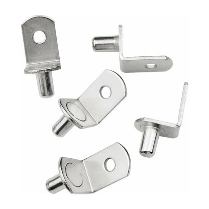 25 Pieces Shelf Support Pegs Metal Shelf Support Pin Shelf Pegs L Shape Bracket For Wood Or Glass Cabinet Cupboard