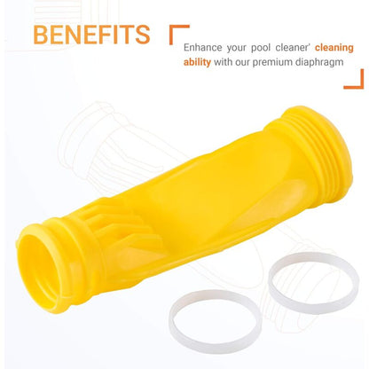 Premium W69698 Long Life Diaphragm For Pool Cleaner - Replacement For Zodiac Baracuda G3, G4 Alpha 2 3 - Compatible