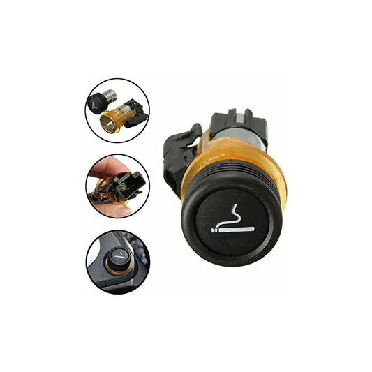 Car Cigarette Lighter & Cig Box Compatible With Peugeot 206 308 406 607
