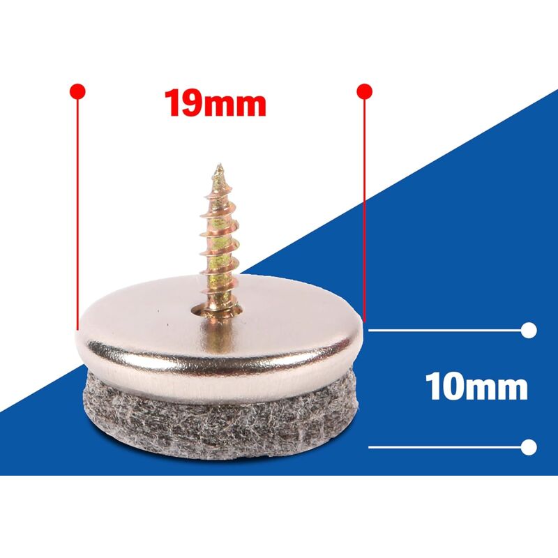 Furniture Pads - 32 Pack Chair Pads. Furniture Pads With 5Mm Thick Felt Are Ideal Chair Leg Protectors. Chair Pads With