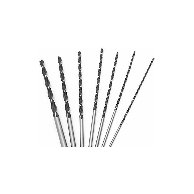 300Mm Extra Long Twist Drill Bit Set 7 pcs High Carbon Hardened Steel 4-10Mm Wood Drilling Tool Set