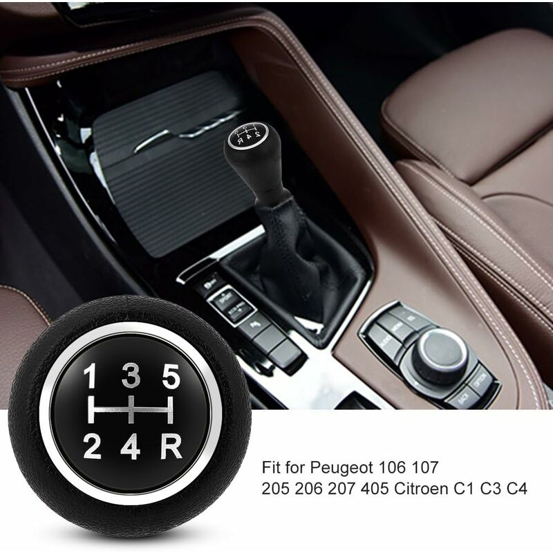 5 Speed Gear Shift Knob For Peugeot 106 107 205 206 207 405 Cit-ROen C1 C3 C4