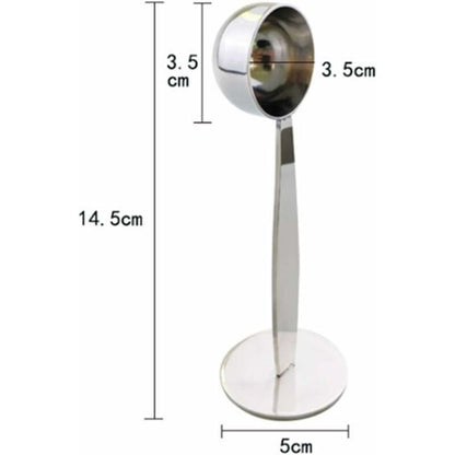 2-In-1 Coffee Scoop Holder Espresso Coffee Measuring Spoon Stamp Stainless Steel Coffee Scoop Measuring And Tamping
