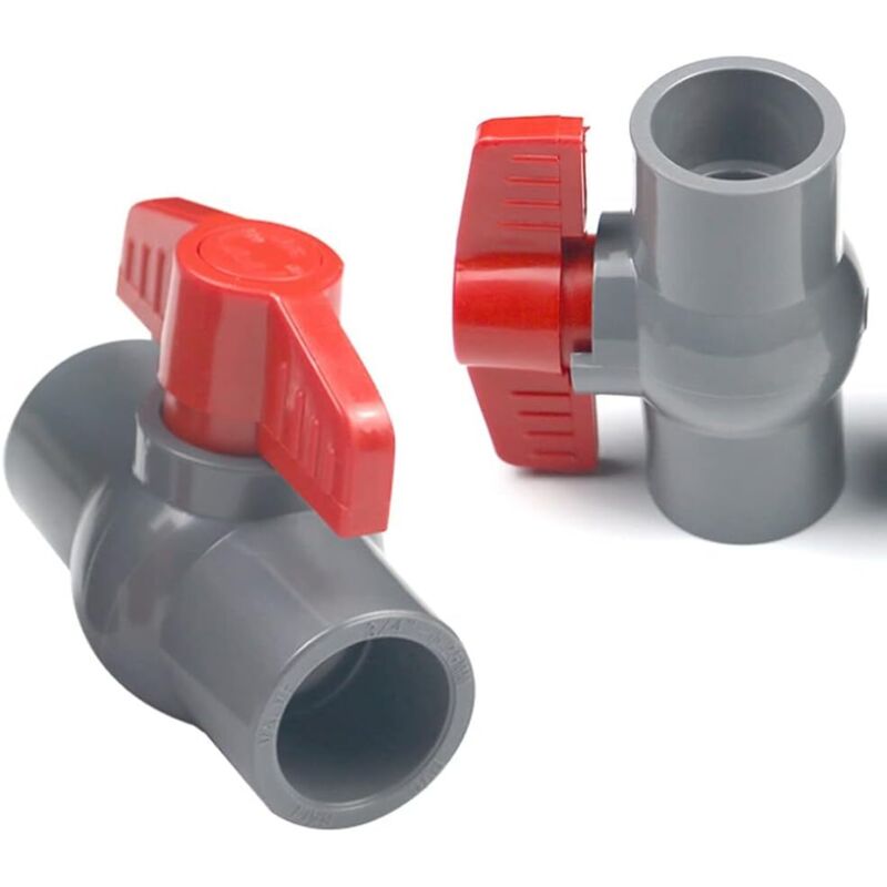 Pvc Ball Valve, U-Pvc Plastic Valve, Straight Connectors For Flow Control And Shutoff (Φ20Mm)
