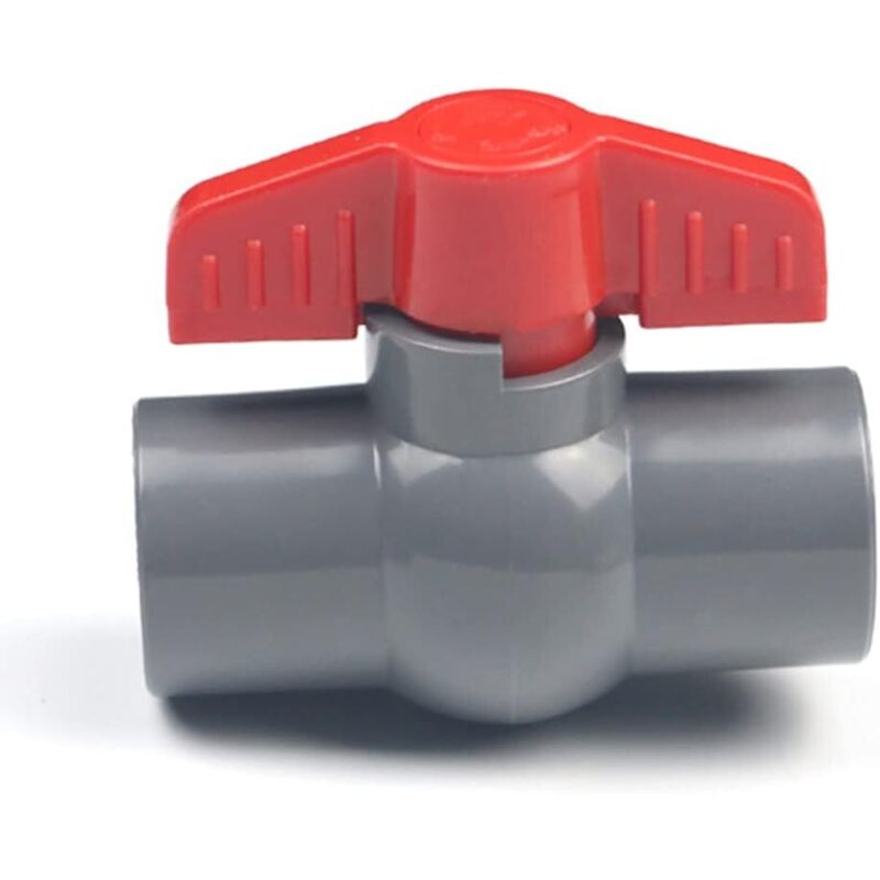Pvc Ball Valve, U-Pvc Plastic Valve, Straight Connectors For Flow Control And Shutoff (Φ20Mm)