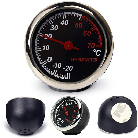 Car Thermometer Mechanical Needle Analog Counting Tool Anti-Scratch High Transparency And Durability Temperature