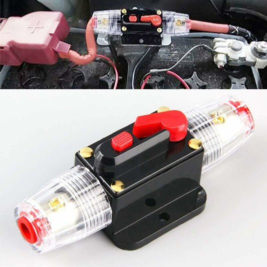 Car Fuse Circuit Breaker, Auto Circuit Breaker Car Protection 12V - 24V Dc, Manual Reset Switch Car Audio Fuse, Inline