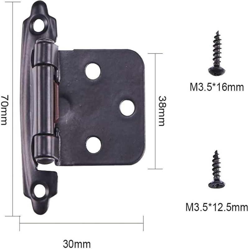 8 Pieces Stainless Steel Hinge, Cupboard Door Hinge With Screws, Stainless Steel Furniture Hinge, For Door Hinges,