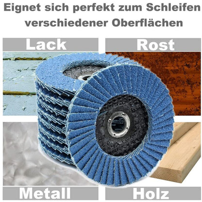 5 pcs 76 X 10Mm Flap Discs - Grit 60 80 120 For 10.8 10 8 12V 12 76 - Accessories For Stainless Steel Wood Grinders And