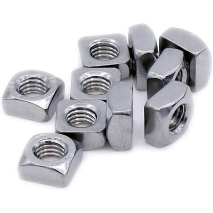 Square Nut M8 (8Mm) (Chamfered) – Stainless Steel (A2) (Pack Of 20)