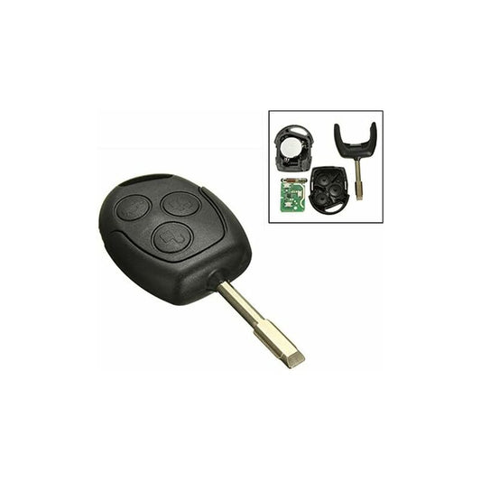 1 pcs 3 Buttons 433Mhz Remote Entry Key Fob Ford/Mondeo/Fiesta/Focus/Ka Transit