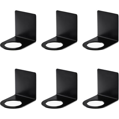 6 pcs Wall Mounted Hand Pump Holder, 27/3.3Mm Dispenser Holder Soap Dispenser Hook Wall Mount Stainless Steel Shampoo
