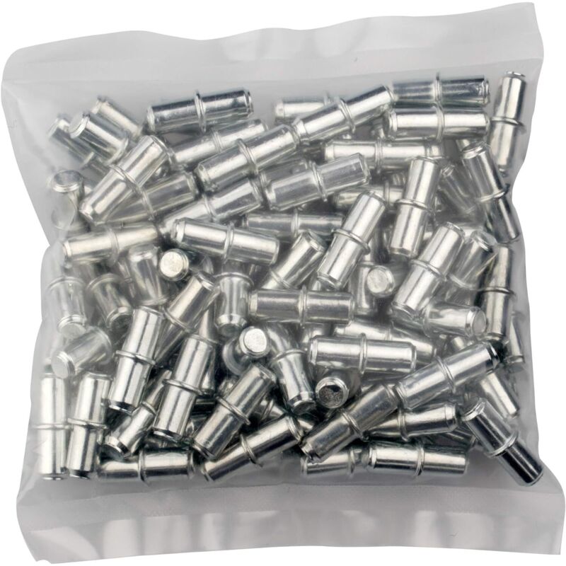 Shelf Peg 5 Mm 100 Units With Ring For Drilling - Shelf Pegs - Shelf Pegs - Pegs - Shelf Peg - 5Mm Solid Steel Peg,