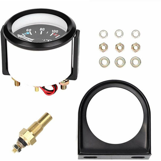 Car Water Temperature Gauge Car Water Temperature Gauge Meter Water Temp Meter 2Inch 52Mm