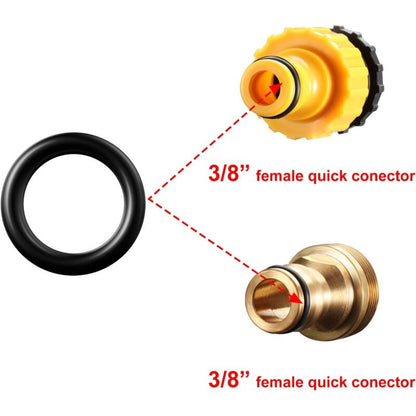 50 pcs Pressure Washer O-Rings Replacement For 1/4 Inch, 3/8 Inch, M22 Quick Connect Coupler (O Ring, 50 pcs)