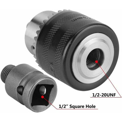 1.5-13Mm Drill Chuck 1/2-20 Unf With Sds Plus Adapter And Wrench Drill Chuck Quick Change Chuck With Key For Drilling