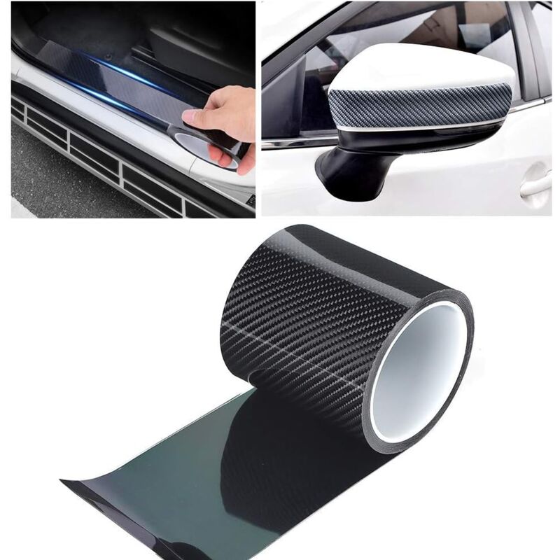 Anti-Scratch Carbon Fiber Strips Carbon Fiber Protective Film Dry Carbon Fiber Detailing Vinyl Wrap Strip Car Door Edge