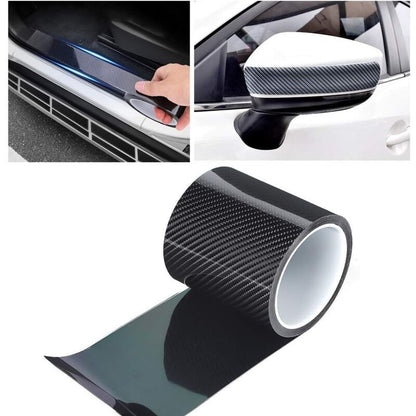 Anti-Scratch Carbon Fiber Strips Carbon Fiber Protective Film Dry Carbon Fiber Detailing Vinyl Wrap Strip Car Door Edge
