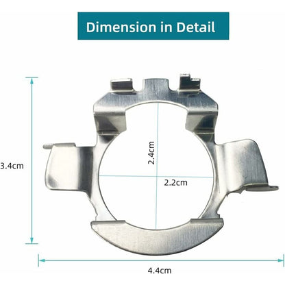 2 pcs Metal LED H7 Bulbs Adapters Lamp Base Holder Clip Bracket For Quasquai/Polo 6R / Polo 9R / Jetta Sport (Mk6) /