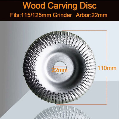 Wood Grinder Disc 110 Mm, Wood Grinder Disc For ROugh Grinding Of Materials, Wood Carving Disc Suitable For 115 Mm-125