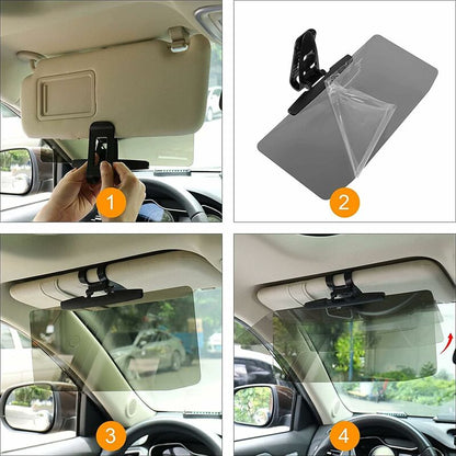 Car Sun Visor Extender, Car Sun Visor Extender Adjustable Car Sun Visor Extension Anti-Glare, For All Cars, Vans And
