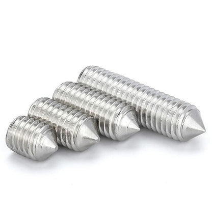 M6 Conical Grub Screws Stainless Steel Hexagon Grub Screws Allen Fasteners Point Screws M6×20Mm,20 pcs