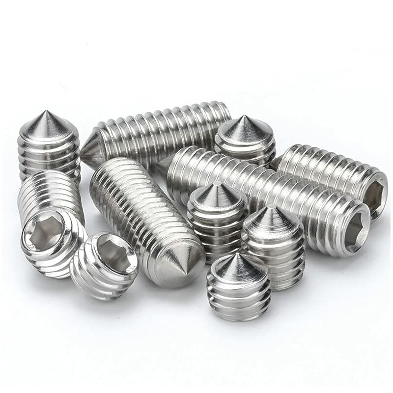 M6 Conical Grub Screws Stainless Steel Hexagon Grub Screws Allen Fasteners Point Screws M6×20Mm,20 pcs