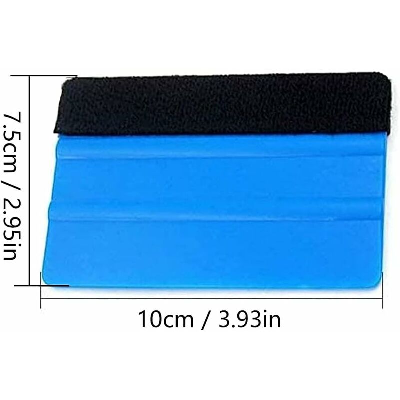 2 pcs Plastic Squeegee For Car Sticker Soft Vinyl Film Tinting Tool Soft Felt Scraper (2 pcs)