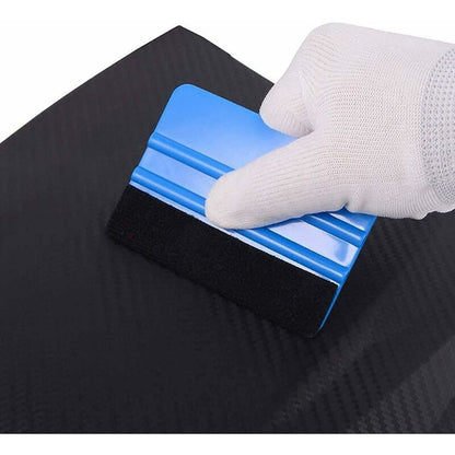 2 pcs Plastic Squeegee For Car Sticker Soft Vinyl Film Tinting Tool Soft Felt Scraper (2 pcs)
