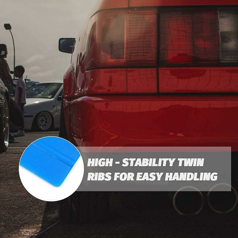 2 pcs Plastic Squeegee For Car Sticker Soft Vinyl Film Tinting Tool Soft Felt Scraper (2 pcs)