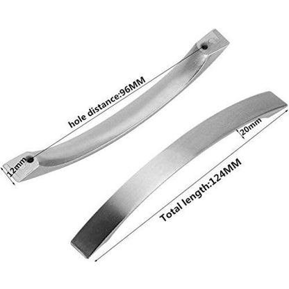 10 pcs Set Kitchen Cabinet Handles - Chrome- Brushed Nickel Door Handles Kitchen Handle Stainless Steel Kitchen Handle